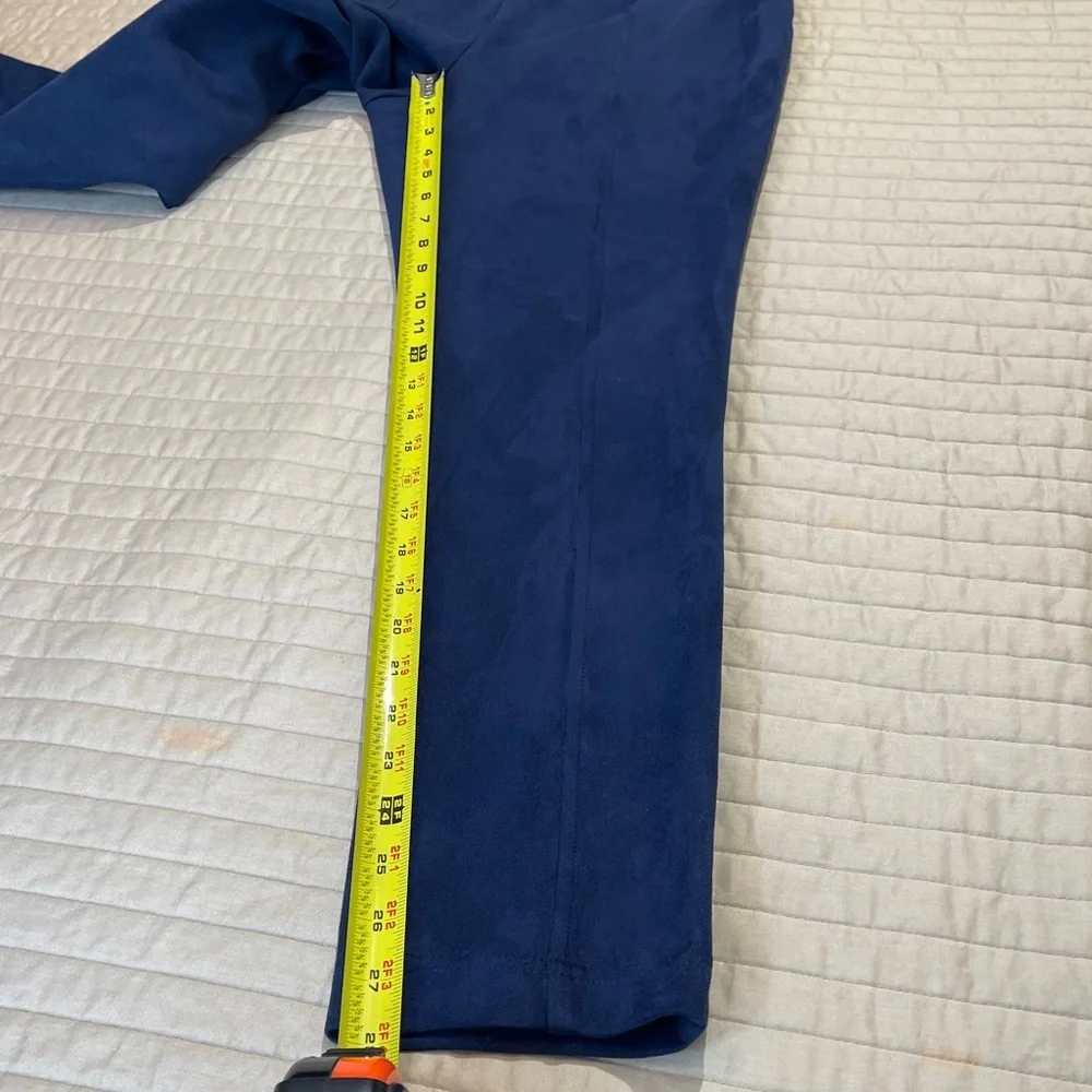 Andrew Marc WOMENS BLUE STRETCH PANTS SIZE M/M ANKLE